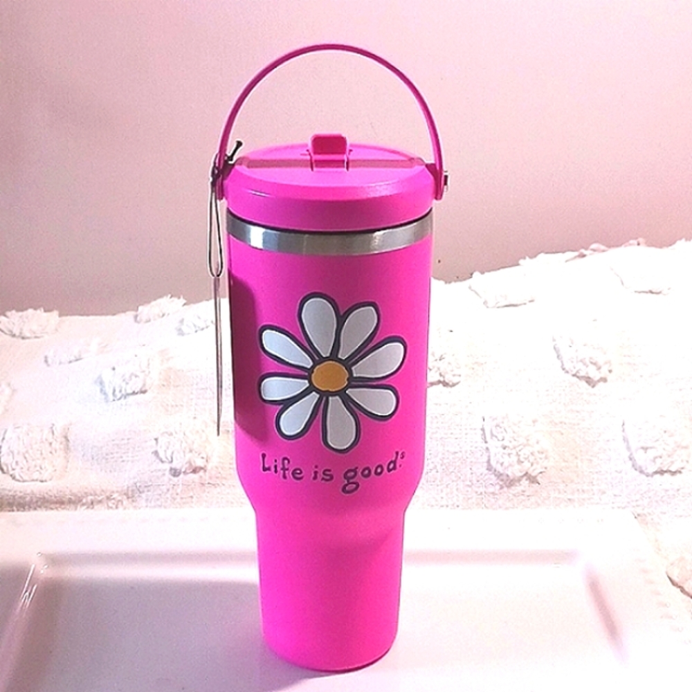 Gorgeous! Life is good! 🌼Travel Tumbler  Nomad 40-948 Fushia 🌺 New 🌼